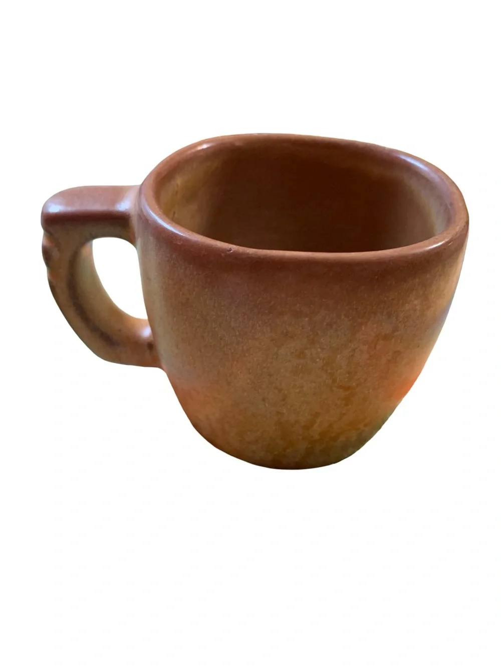 Set of 5 Vintage MCM Frankoma Plainsman Coffee Mugs 5C Desert Gold Brown Pottery
